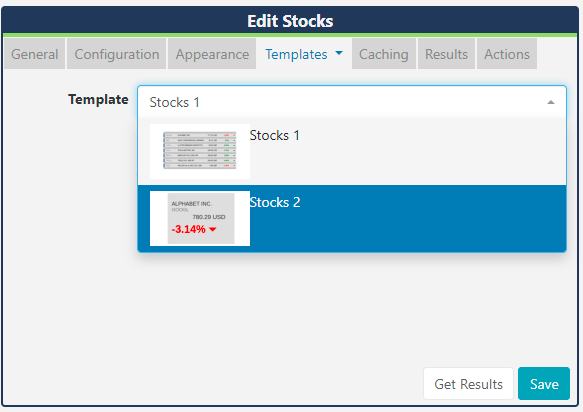 Preset Stocks Templates